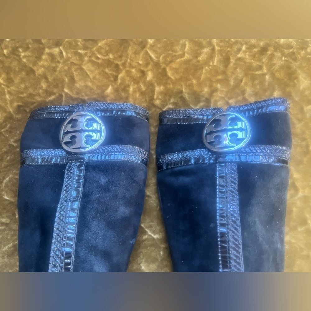 Women's Blue Knee-High Boots